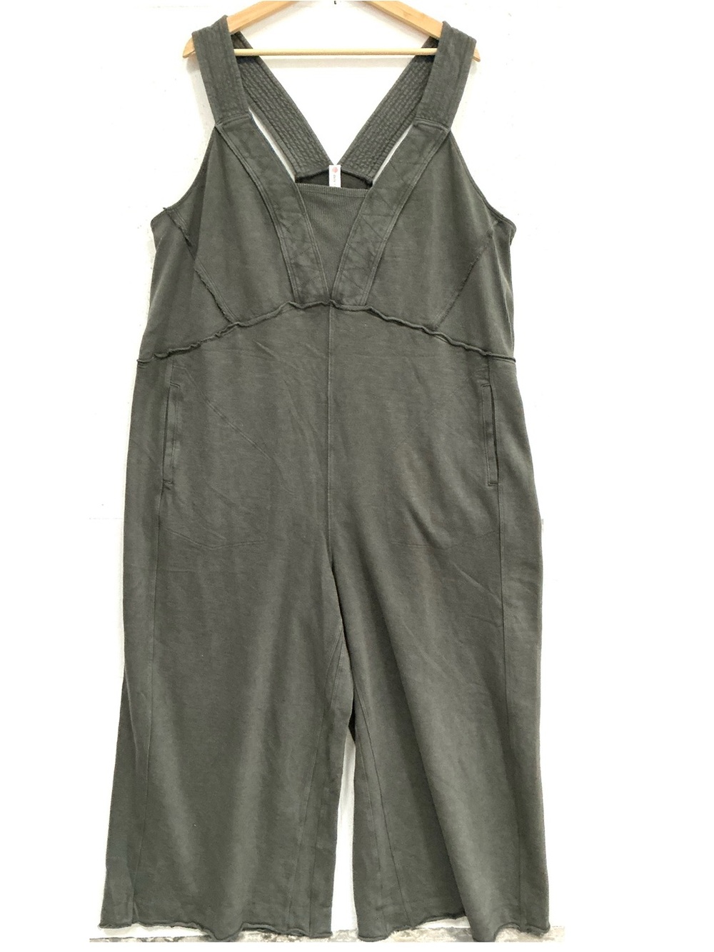 Daily Practice by AnthropologieThe Palmra Olive Green Wide-Leg Jumpsuit size 2X
